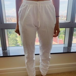 Brandy Melville white sweatpants